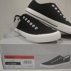 Hurley Slip-on Women's sneakers Classic Canvas NIB Black Size 6.5